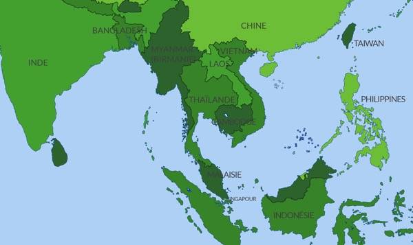 L’Asie du Sud-Est continentale